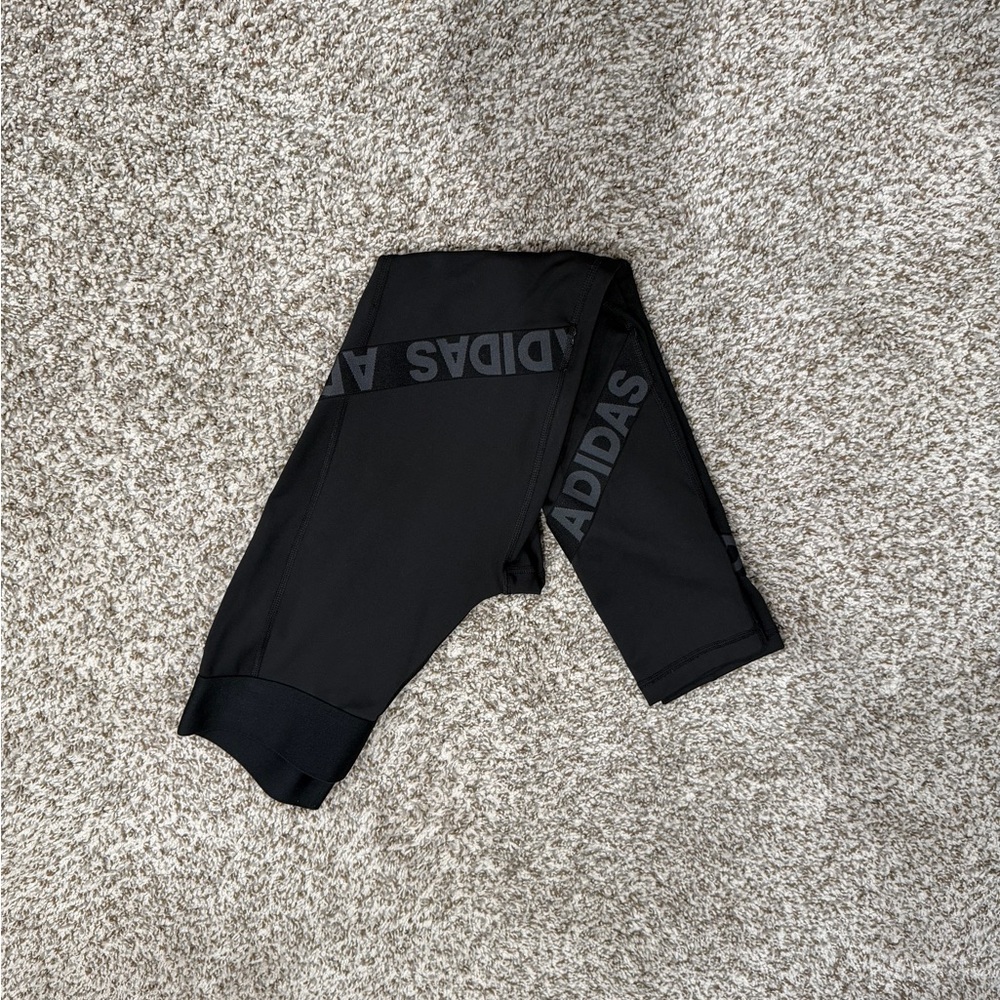 Adidas Black and Gray Leggings